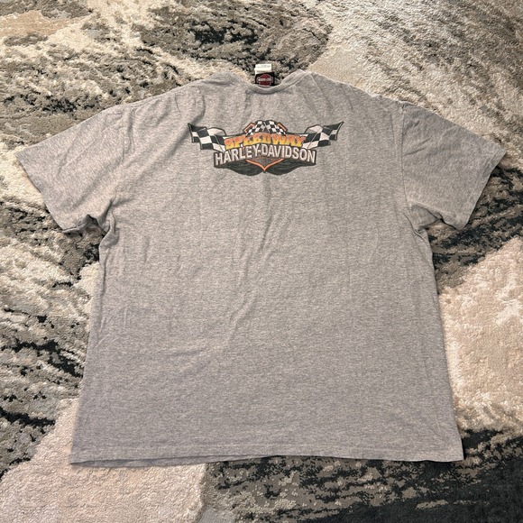 Harley-Davidson Other - Y2k Harley Davidson T Shirt Mens 2XL Heathered Gray Cotton 2015 Biker Graphic